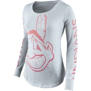 NWOT NIKE MLB Cleveland Indians Long Sleeve